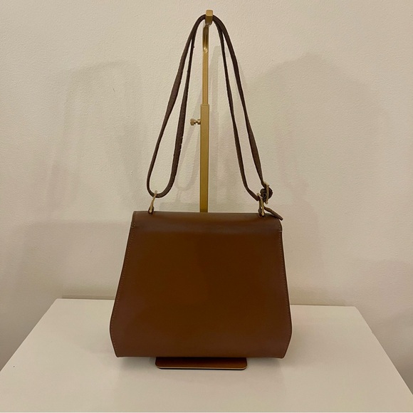 Escada Brown Shoulder Bag with Gold Accents - Picture 2 of 7